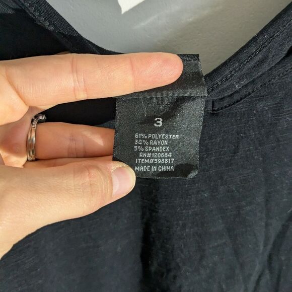 Torrid Black Cold Shoulder Classic Essential Blouse Top Women's Size 3X - Picture 5 of 5